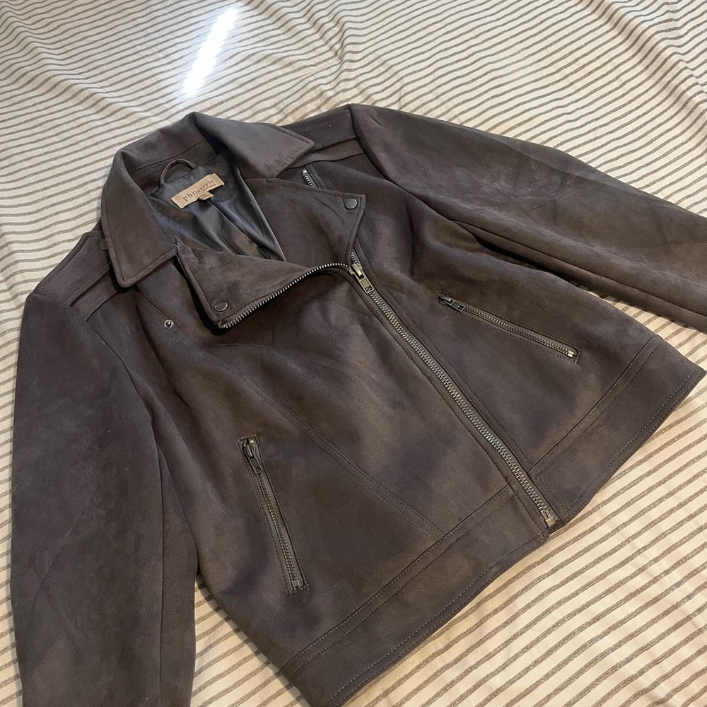 Grey Suede Jacket